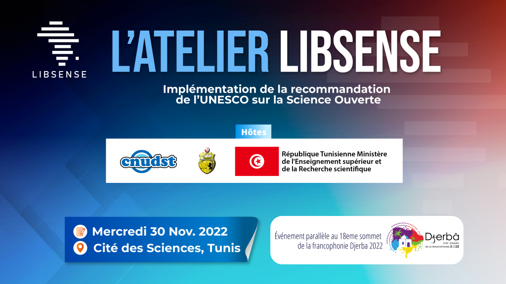 Atelier de Science Ouverte LIBSENSE à Tunis