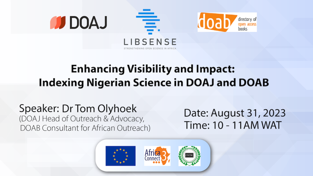 Increasing the visibility and impact of Nigerian research