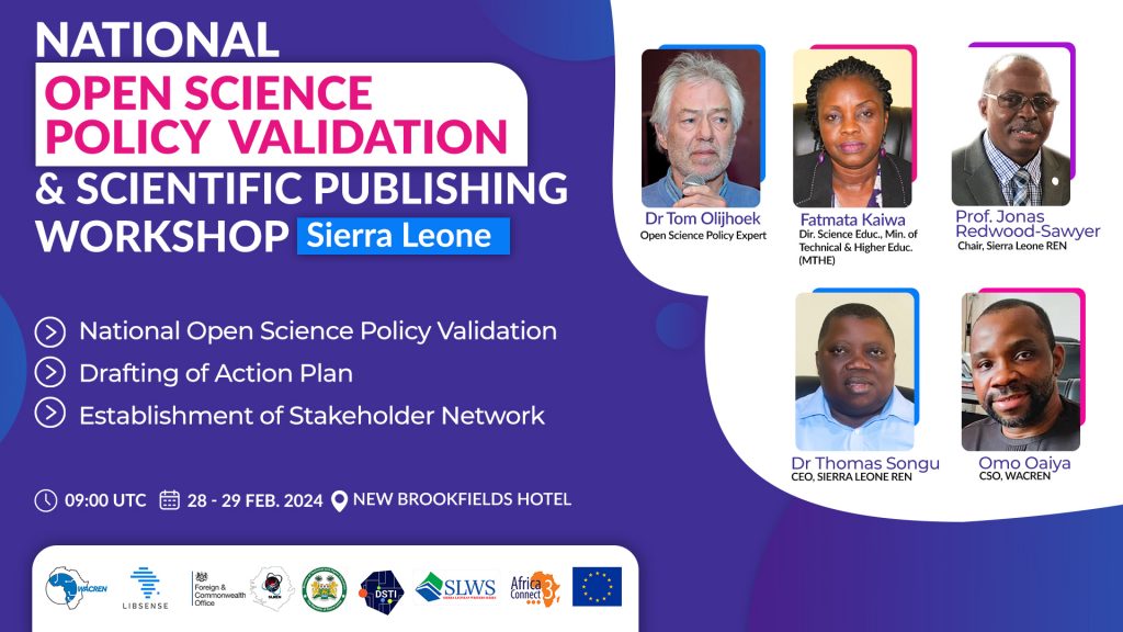 National Open Science policy validation & Scientific publishing - Sierra Leone