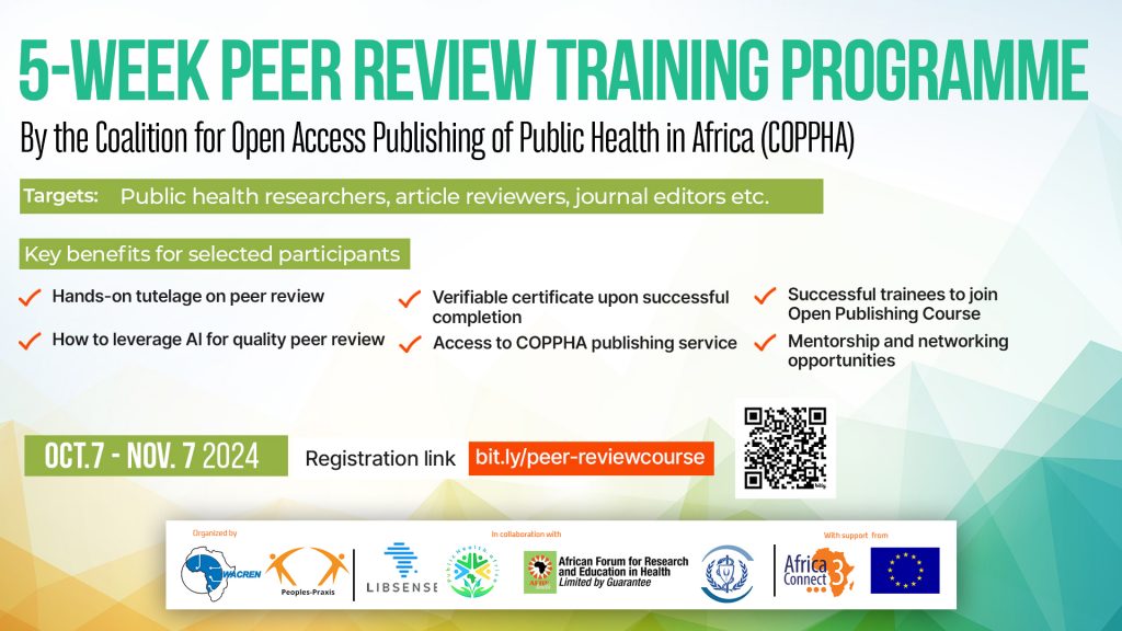 COPPHA Peer Review Course